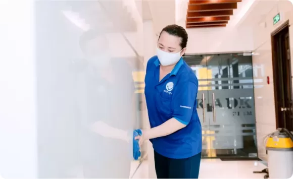 Dịch vụ vệ sinh văn phòng của NHONVIET 